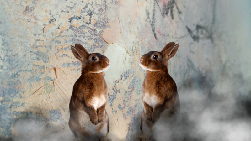 two rabbit in dreams