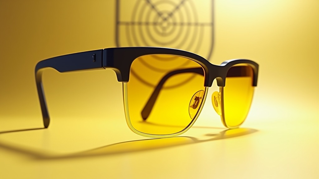 yellow prescription shooting glasses