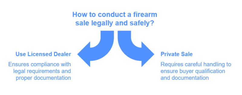 How to conduct a firearm sale legally and safely