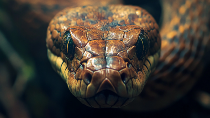 Close-Up of A Snake, Symbolizing Snake Appearances in Dreams